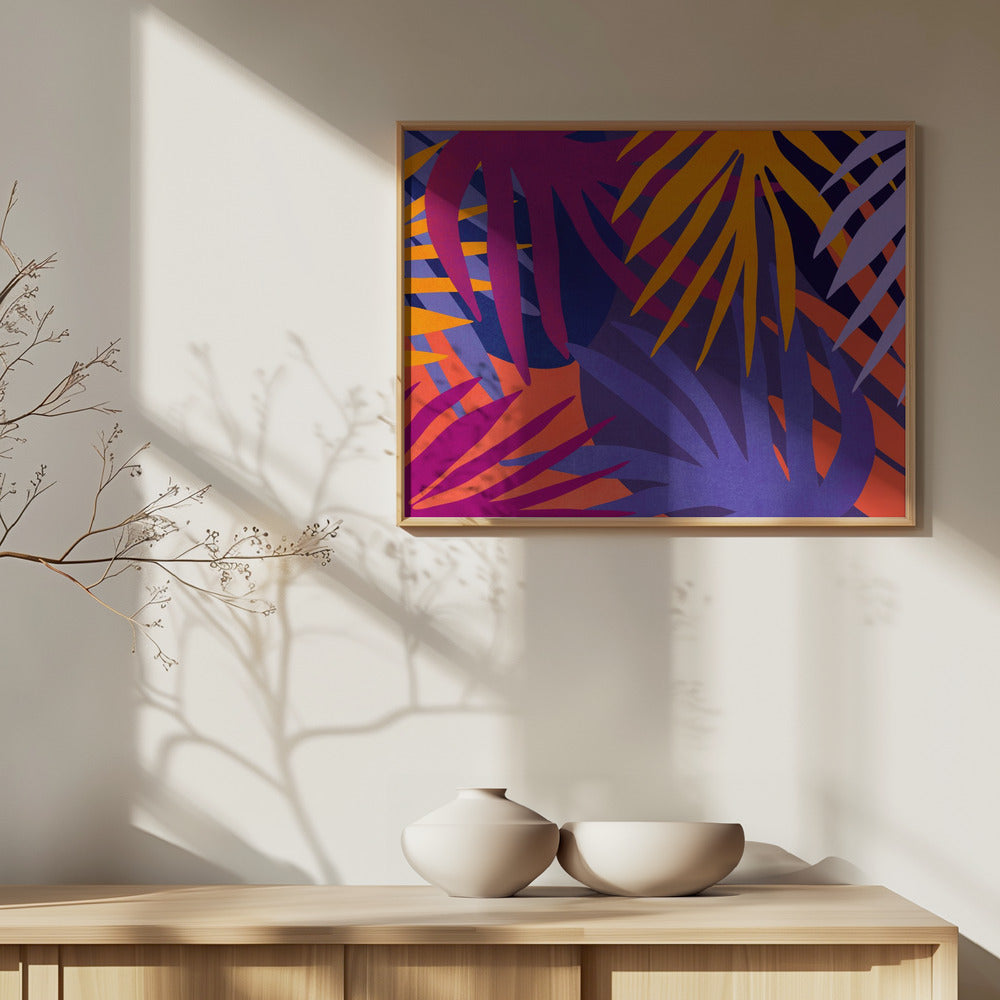 Vibrant Jungle Leaves | Poster