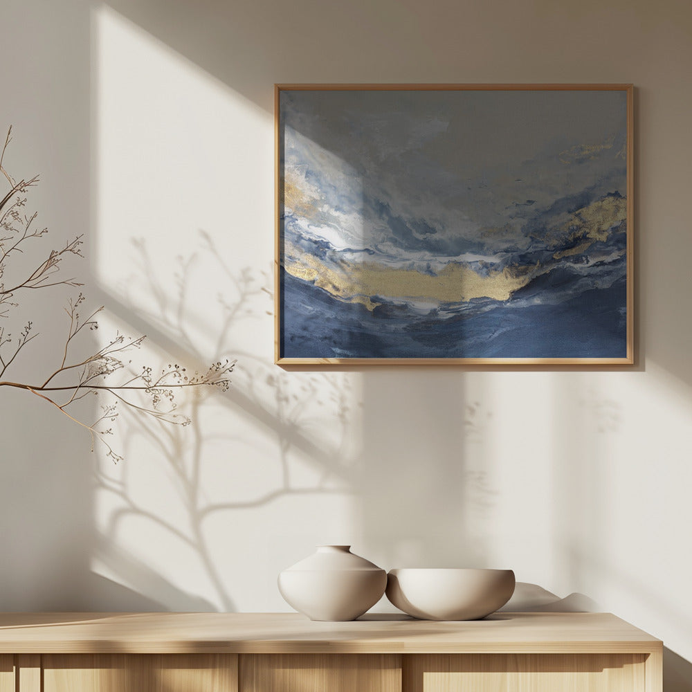 Golden Horizon Waves | Poster