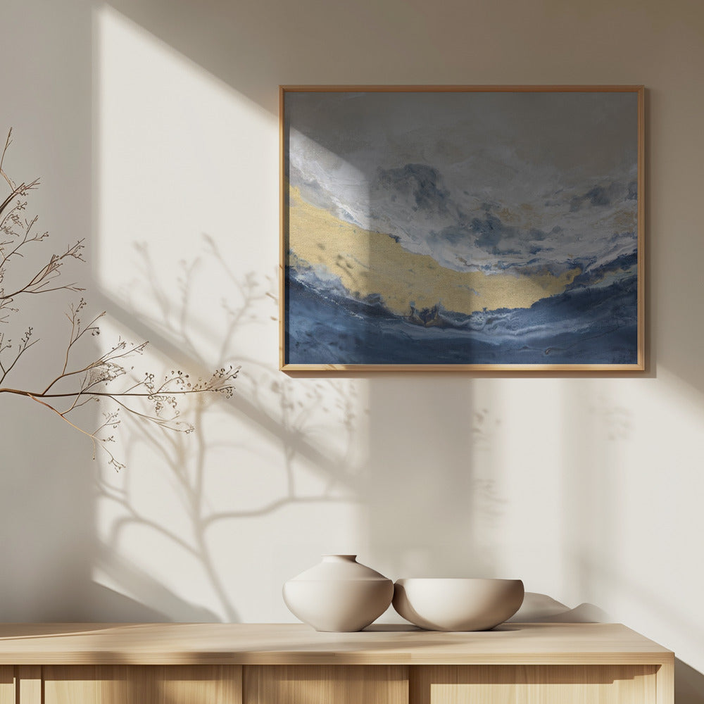 Golden Horizon Wave | Poster