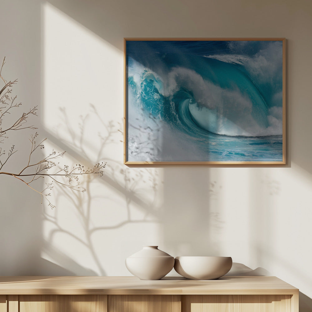 When the ocean turns into blue fire | Poster
