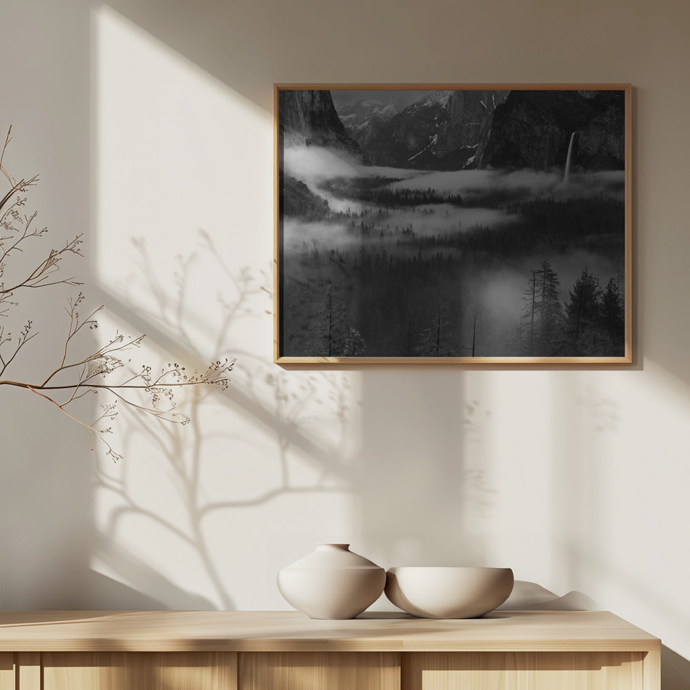 Fog Floating In Yosemite Valley | Poster