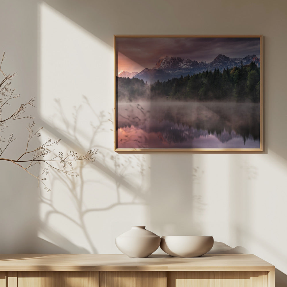 Amanecer en el lago | Posters  - Impresiones de Arte