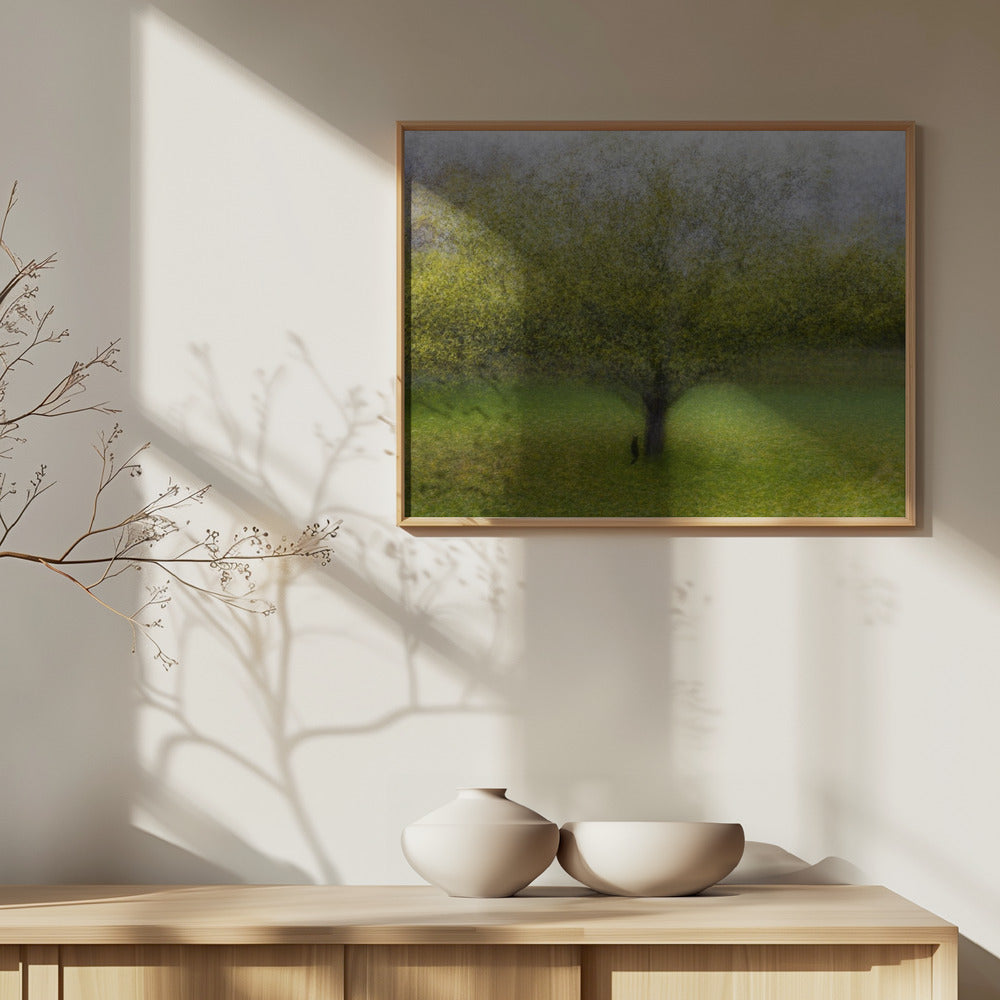 El gato junto al árbol | Posters  - Impresiones de Arte