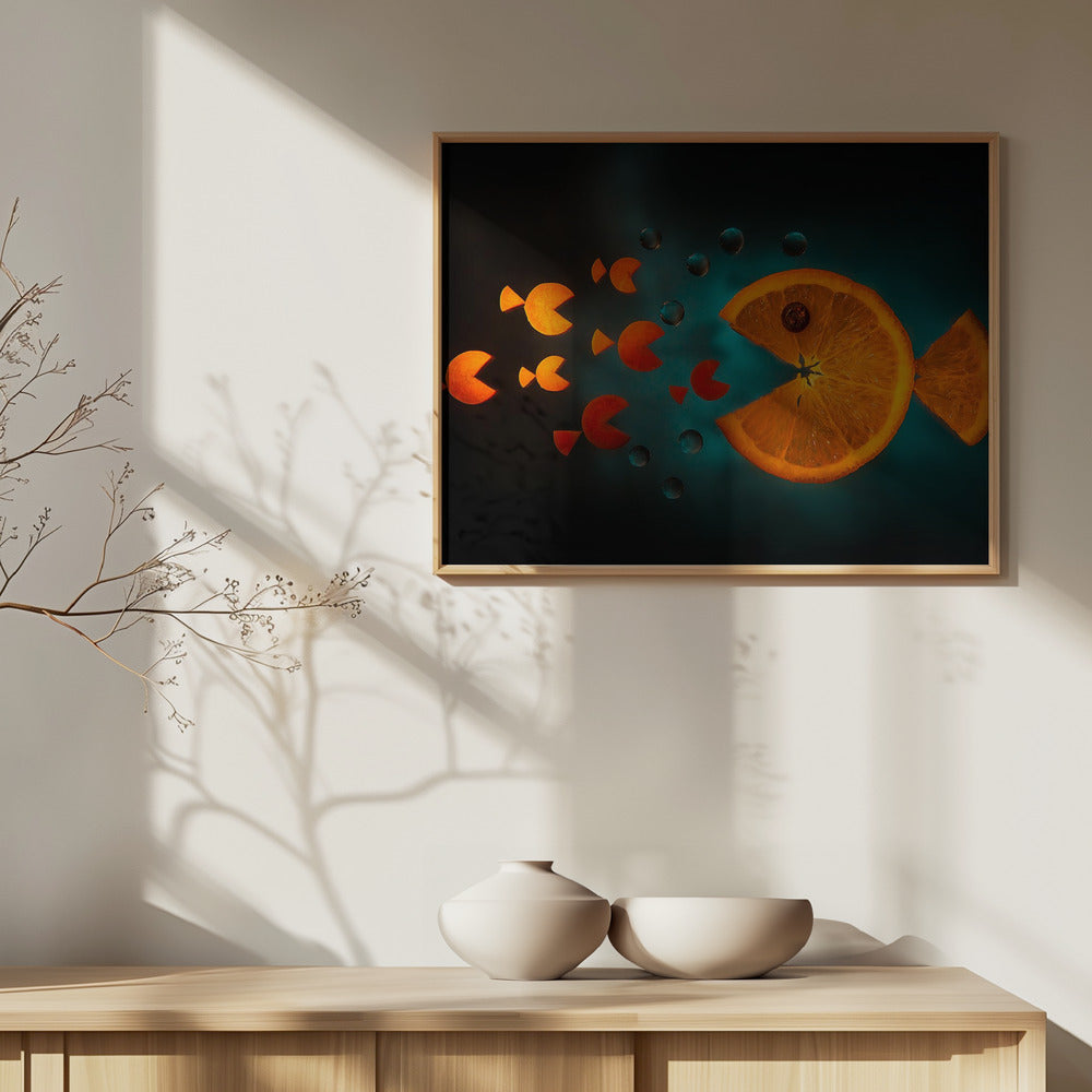 Orangenfisch | Poster - Kunstdruck