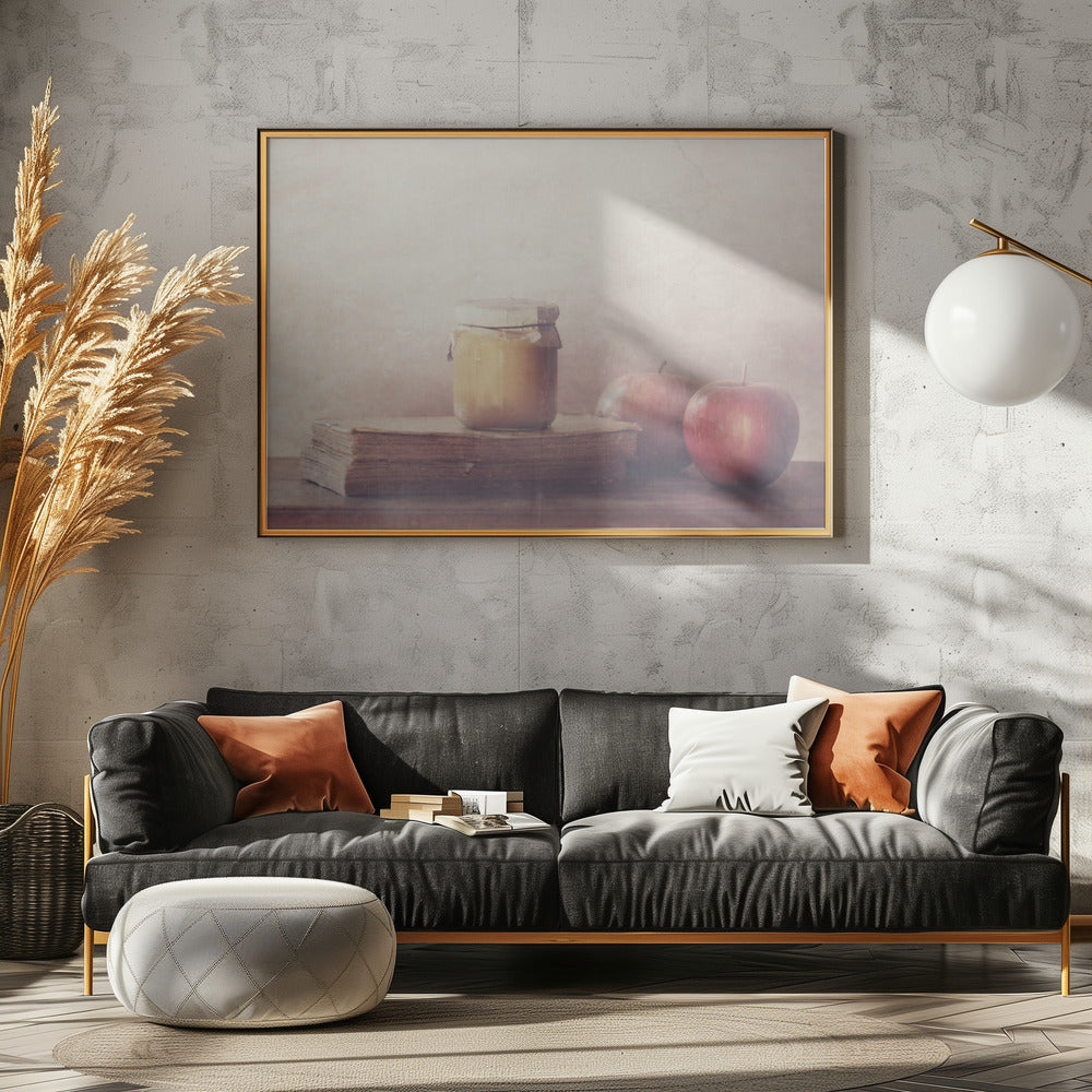 Rezept mit Äpfeln | Poster - Kunstdruck