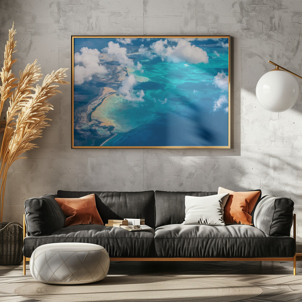 Sand Beach meets ocean | Poster