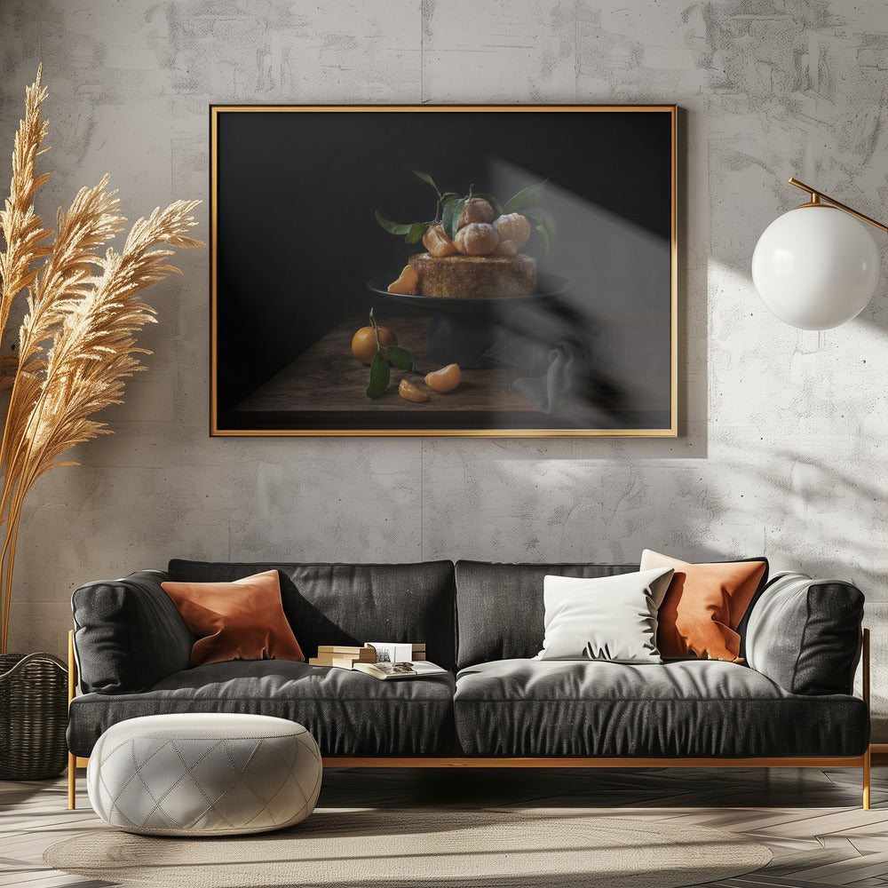 Pastel de polenta con mandarinas dulces | Posters  - Impresiones de Arte