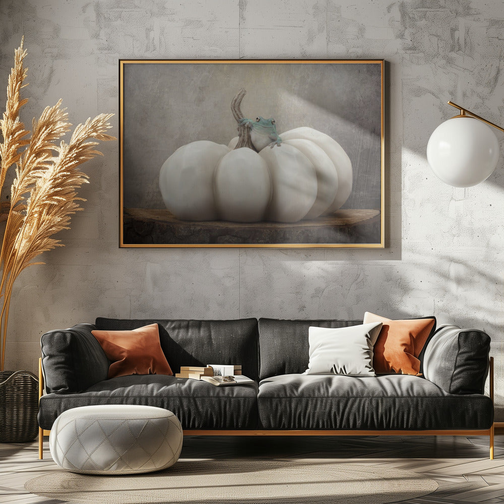 Herbstsaison mit Bleu | Poster - Kunstdruck