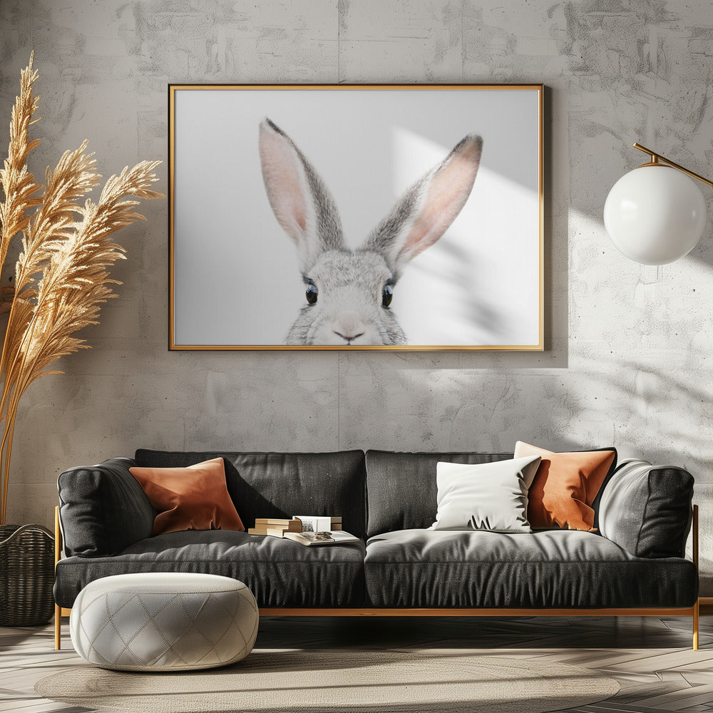 Guckender Hase | Poster - Kunstdruck