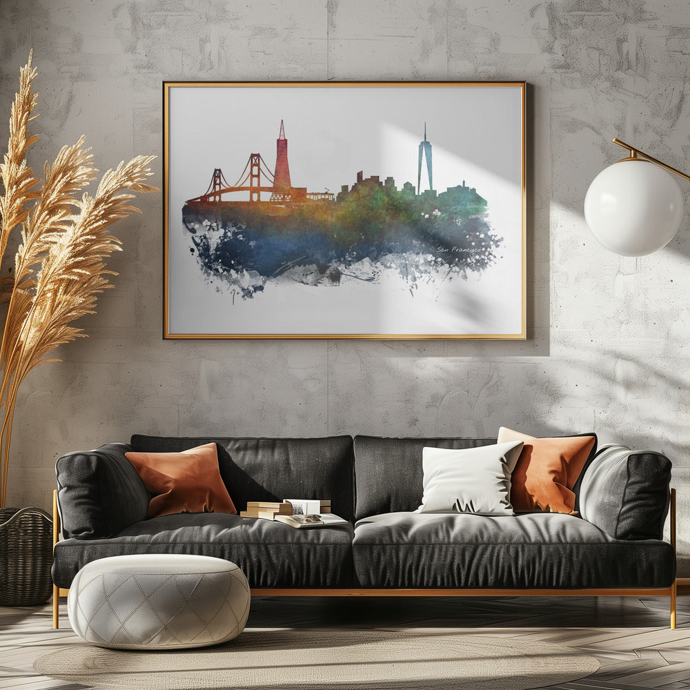 San Francisco Usa Skyline City Art (2) | Poster