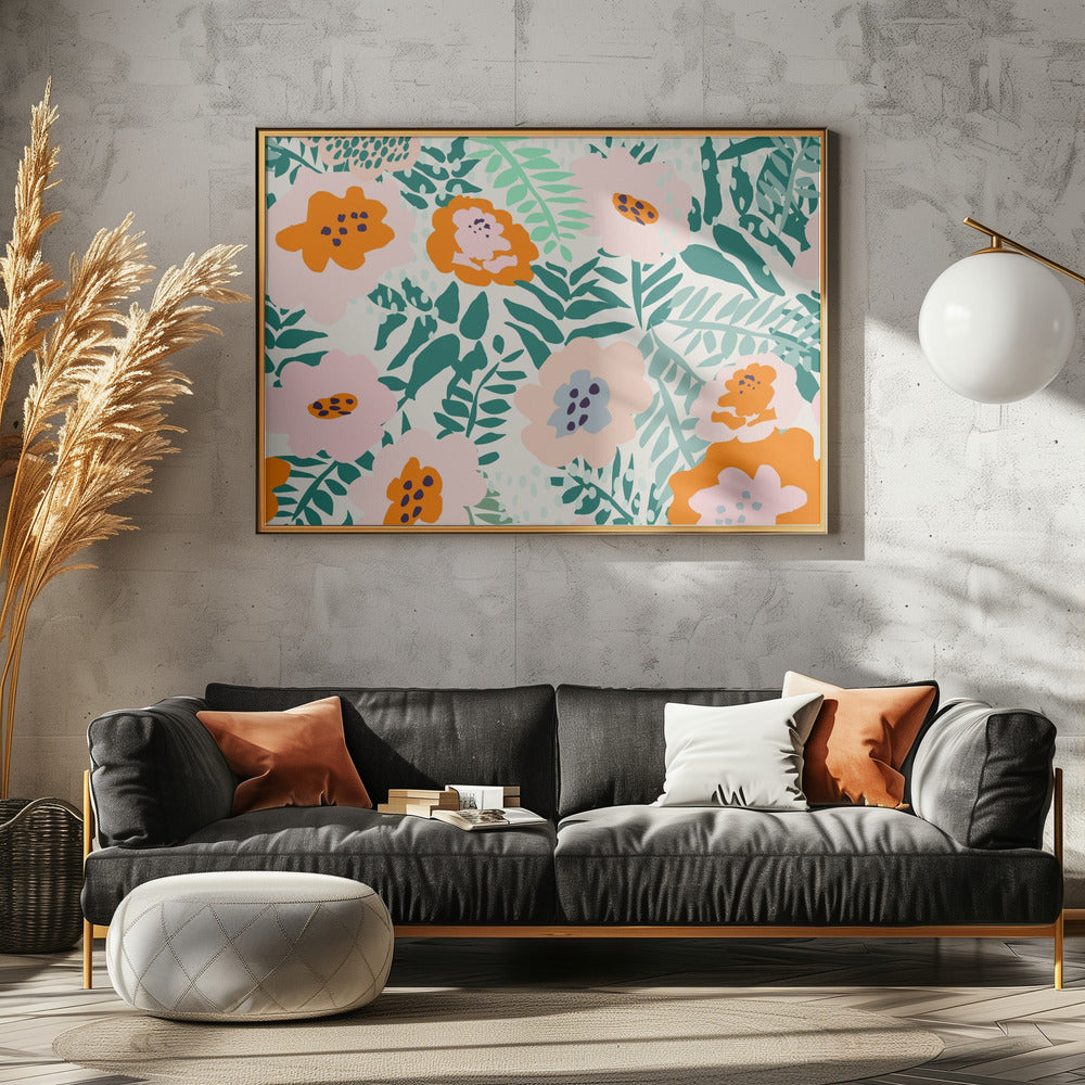 Botanisches Dopaminmuster | Poster