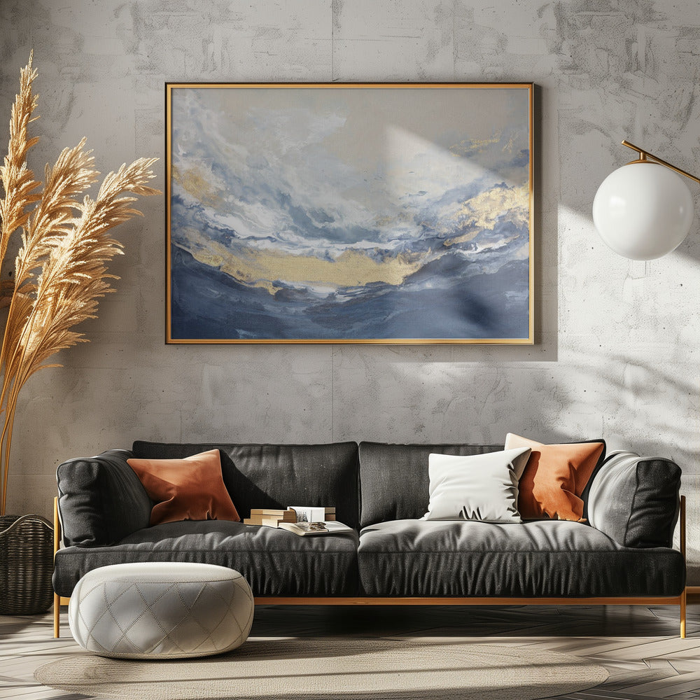 Golden Horizon Waves | Poster
