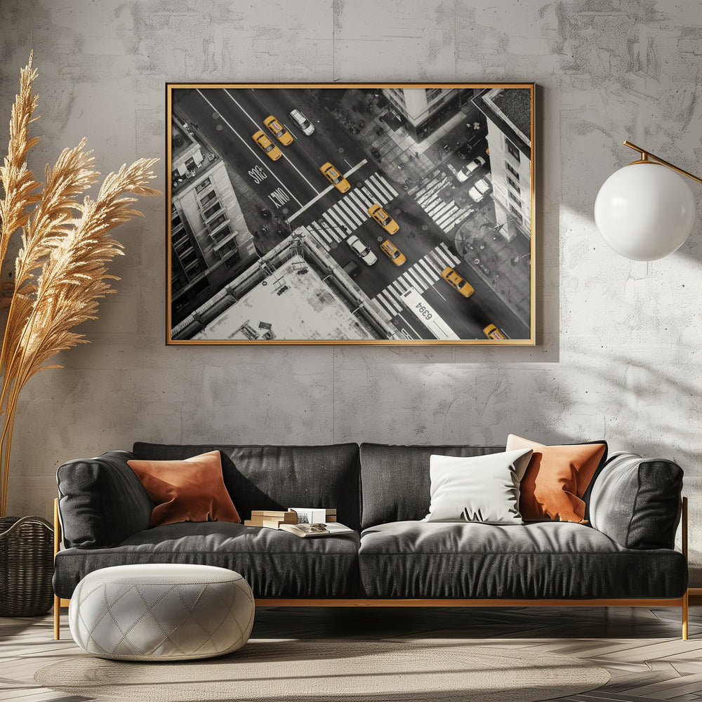 Keltainen virtaus | Julisteet - Taidevedokset