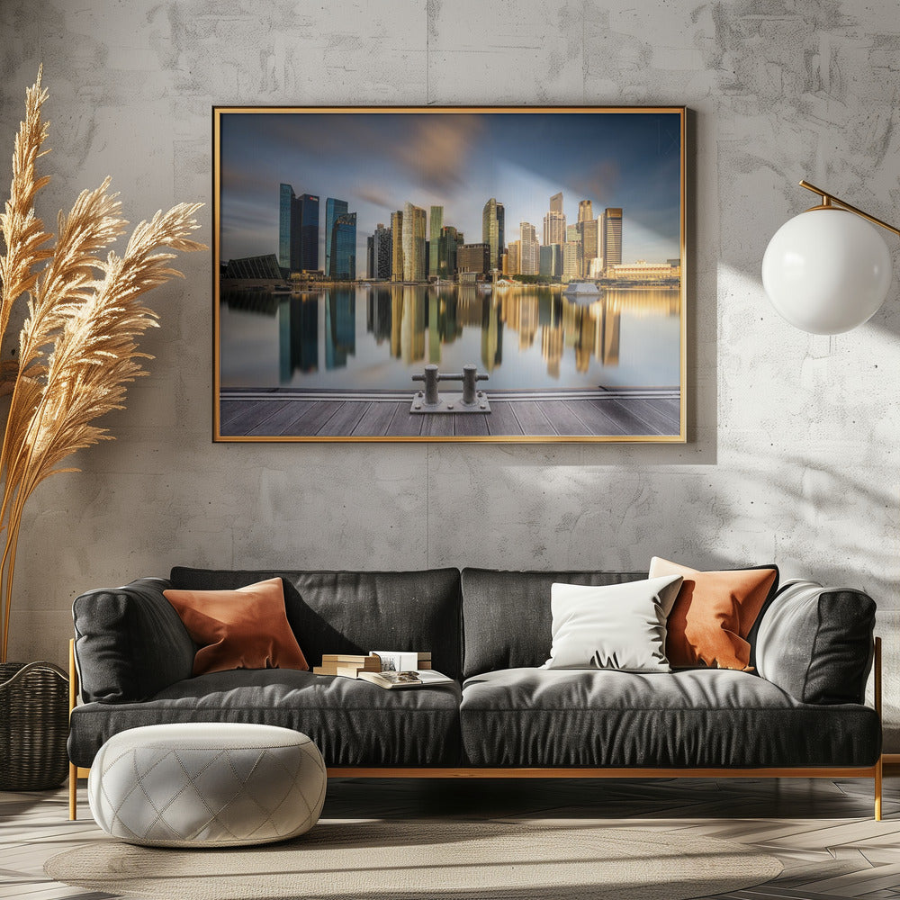 Golden Morning in SIngapore | Poster