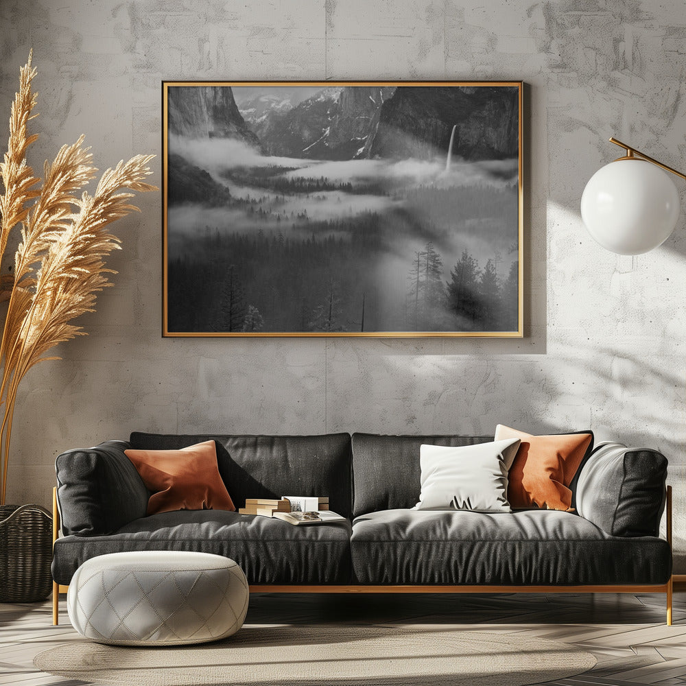 Fog Floating In Yosemite Valley | Poster