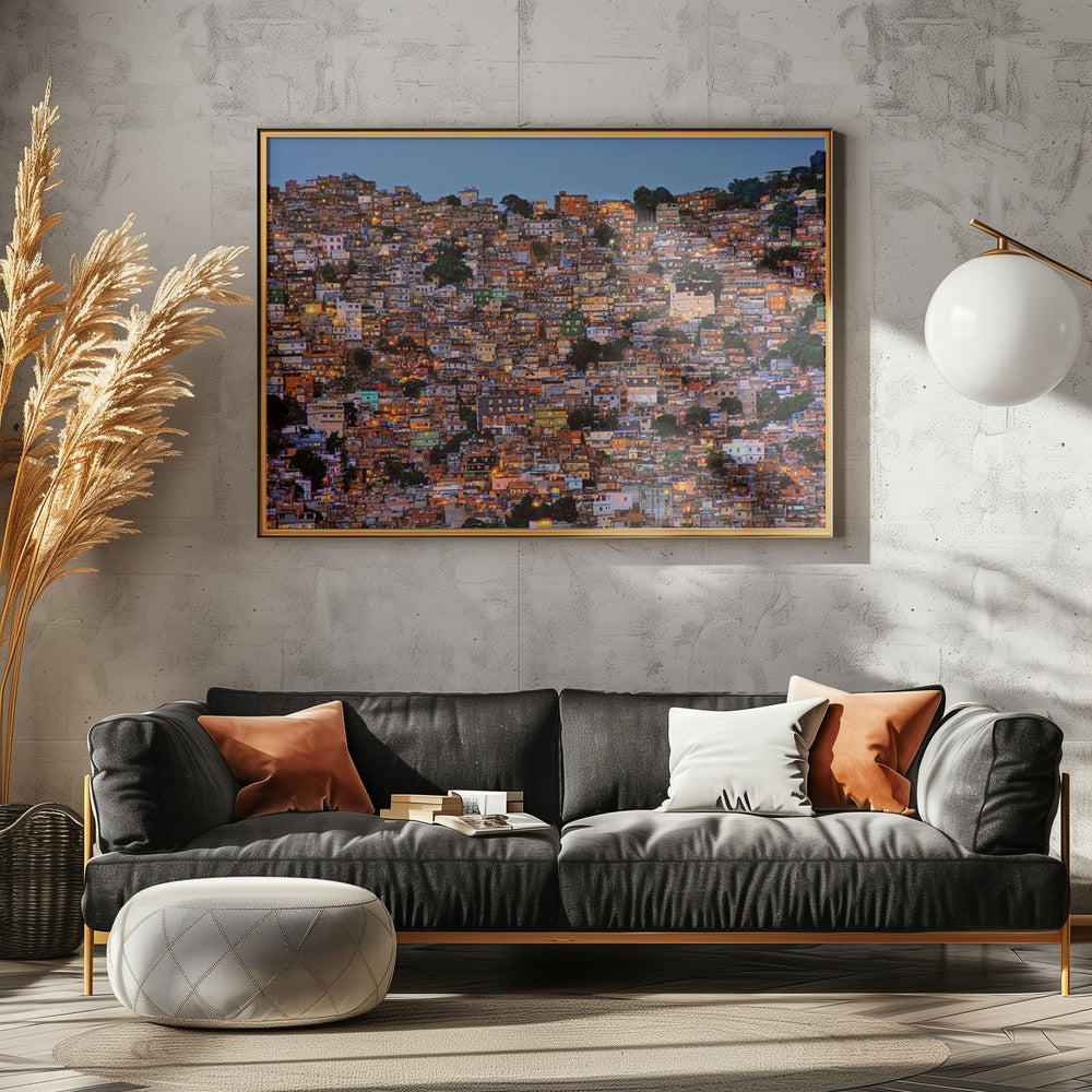 Nightfall in the Favela da Rocinha | Poster