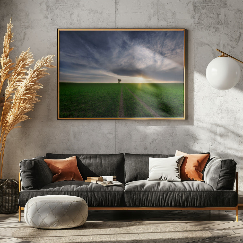 yksinäinen auringossa | Julisteet - Taidevedokset