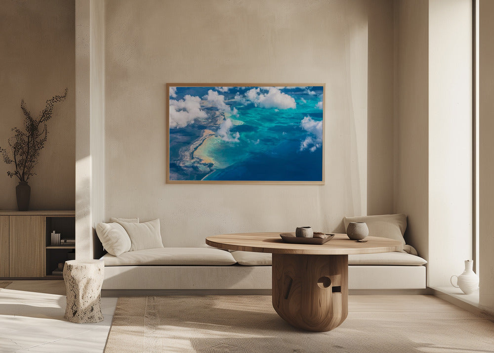 Sand Beach meets ocean | Poster