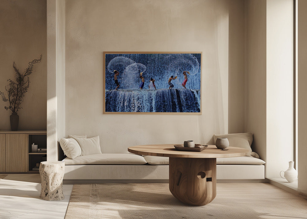 Leikkimistä roiskeella | Julisteet - Taidevedokset