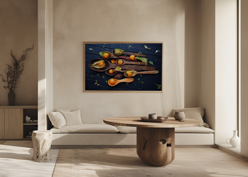 Löffel&Physalis | Poster - Kunstdruck