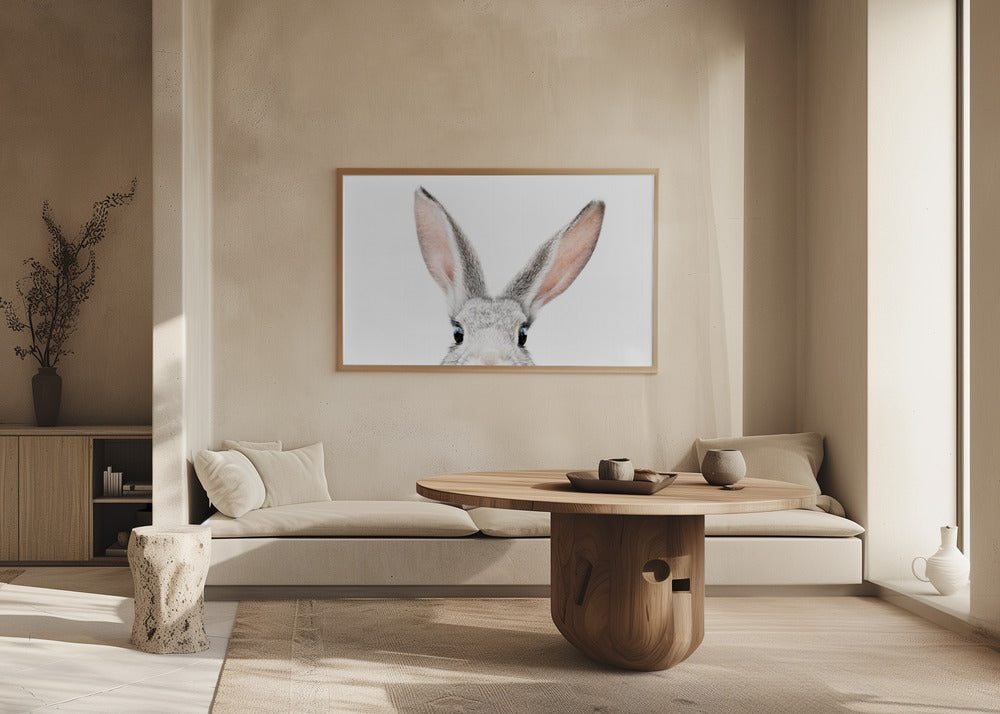 Guckender Hase | Poster - Kunstdruck