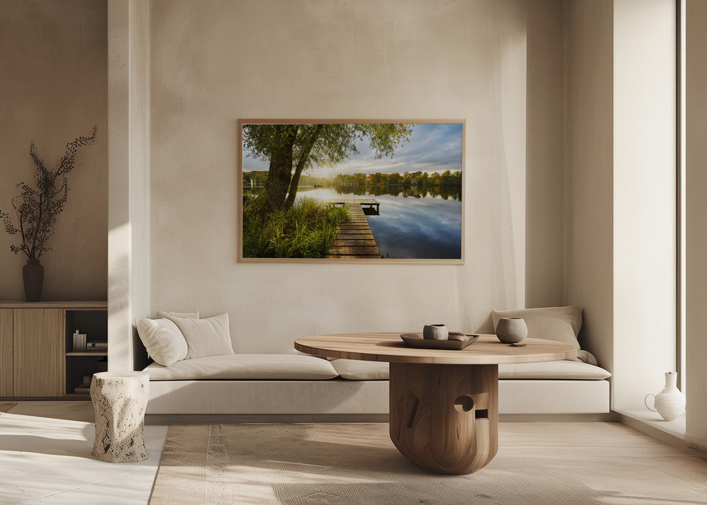 Hyvää huomenta laituri | Julisteet - Taidevedokset