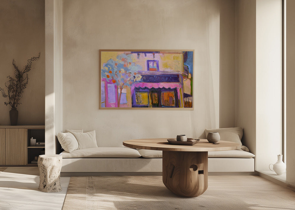 Lebendige Café-Szene | Poster