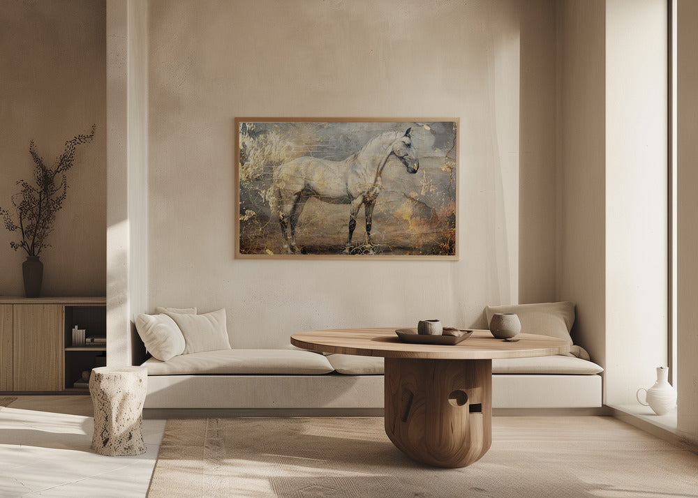 Pferd Vintage Kunst Illustration 06 | Poster