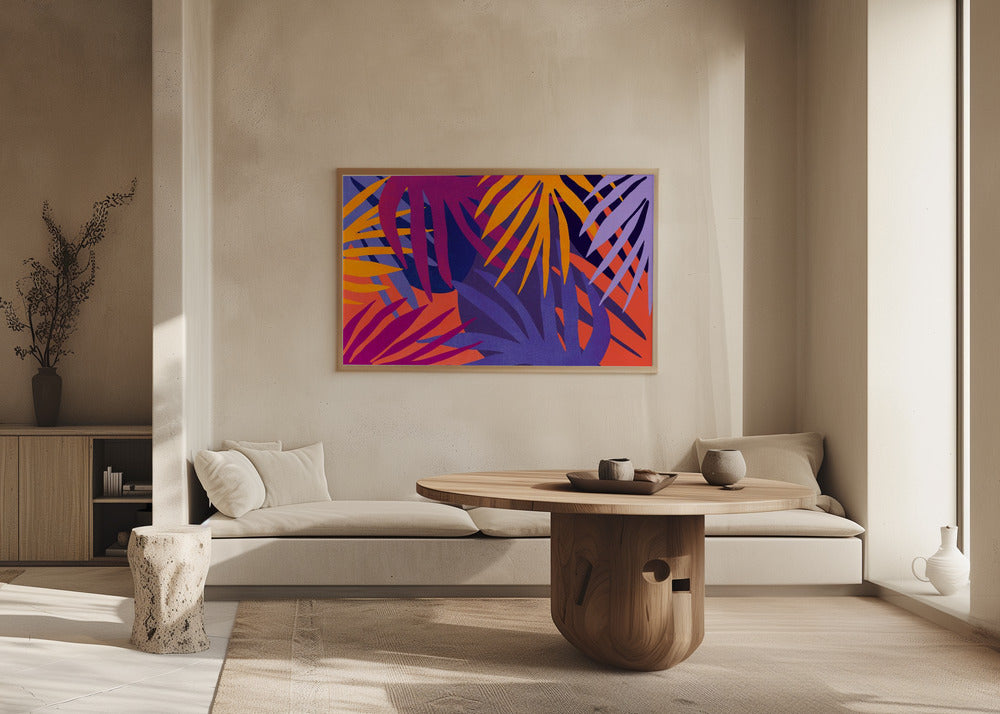 Vibrant Jungle Leaves | Poster