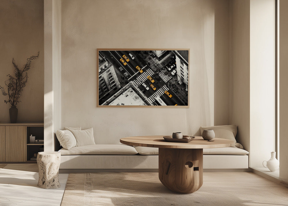 Keltainen virtaus | Julisteet - Taidevedokset