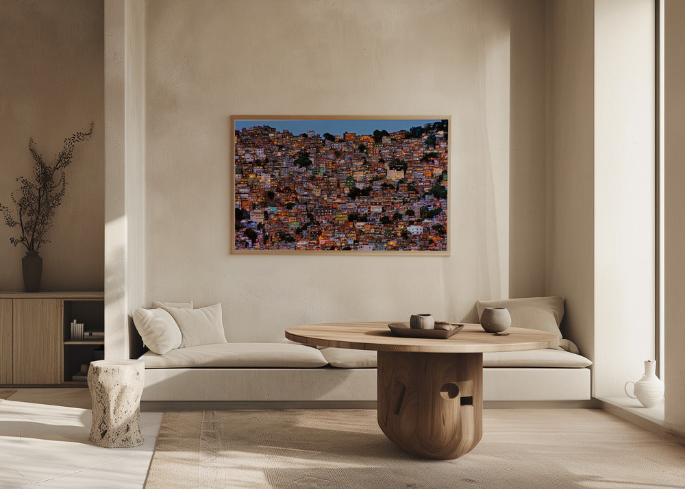 Nightfall in the Favela da Rocinha | Poster