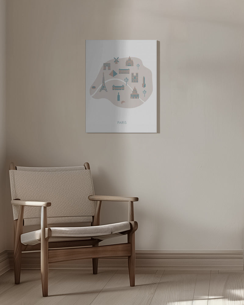 Paris Map | Canvas