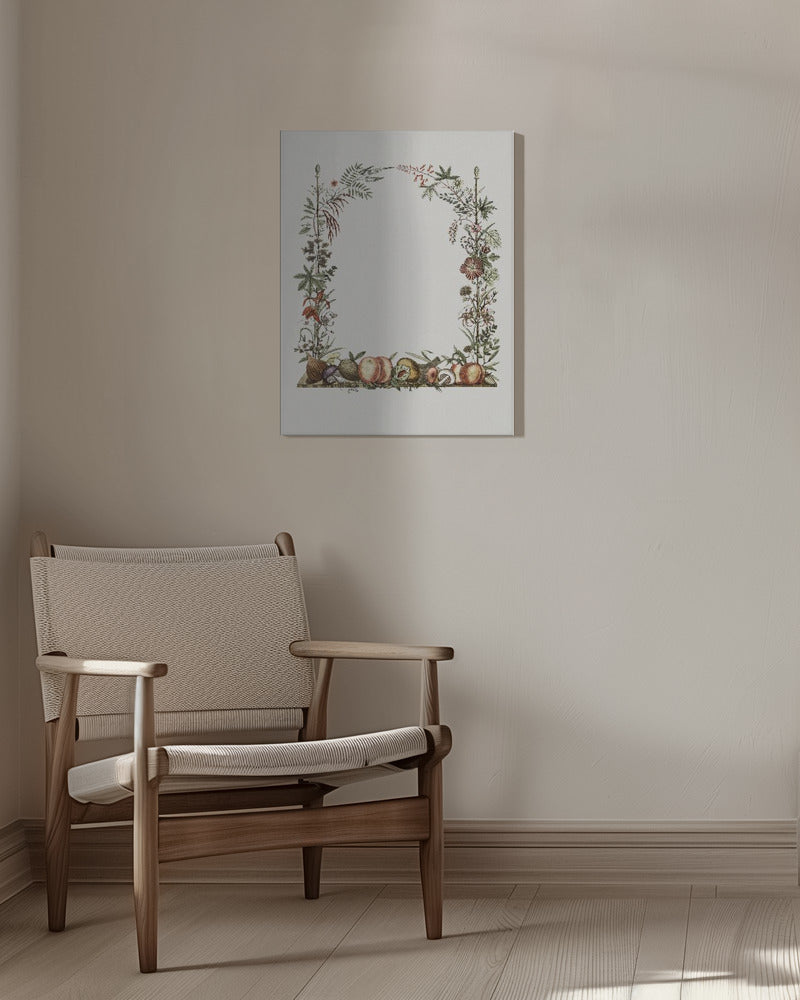 Hand Drawn Botanical Frame | Canvas