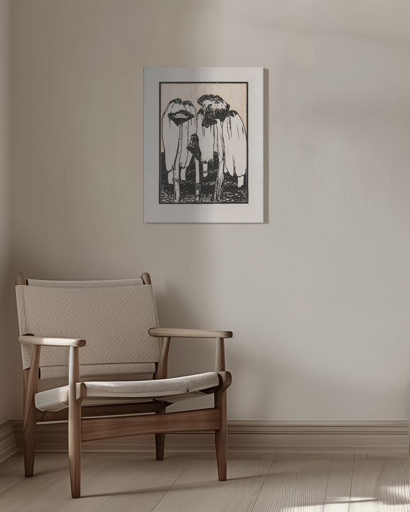 Ink Mushrooms (1915) | Canvas