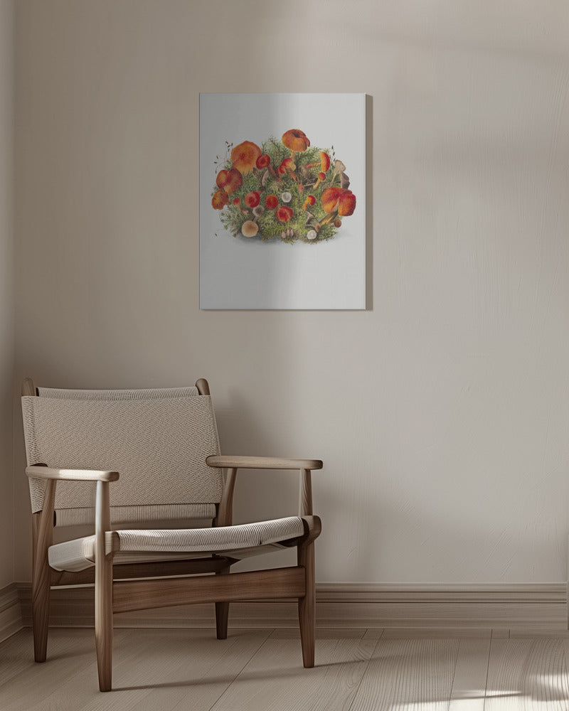 Study of Mushrooms (1880) Portrait Mode | Canvas