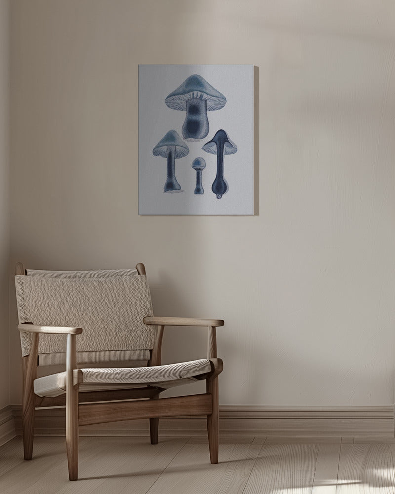 Agaricus Bulbosus - Blue | Canvas