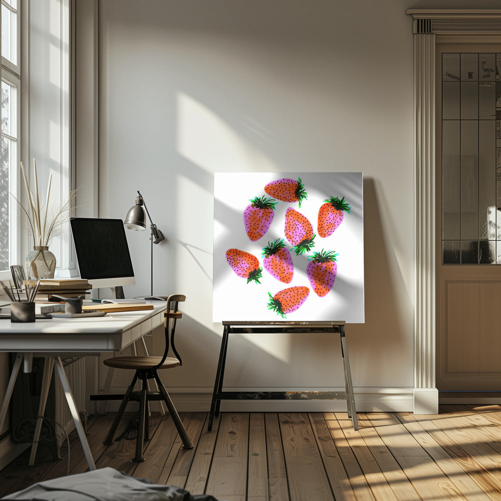 Erdbeeren 2 | Leinwand