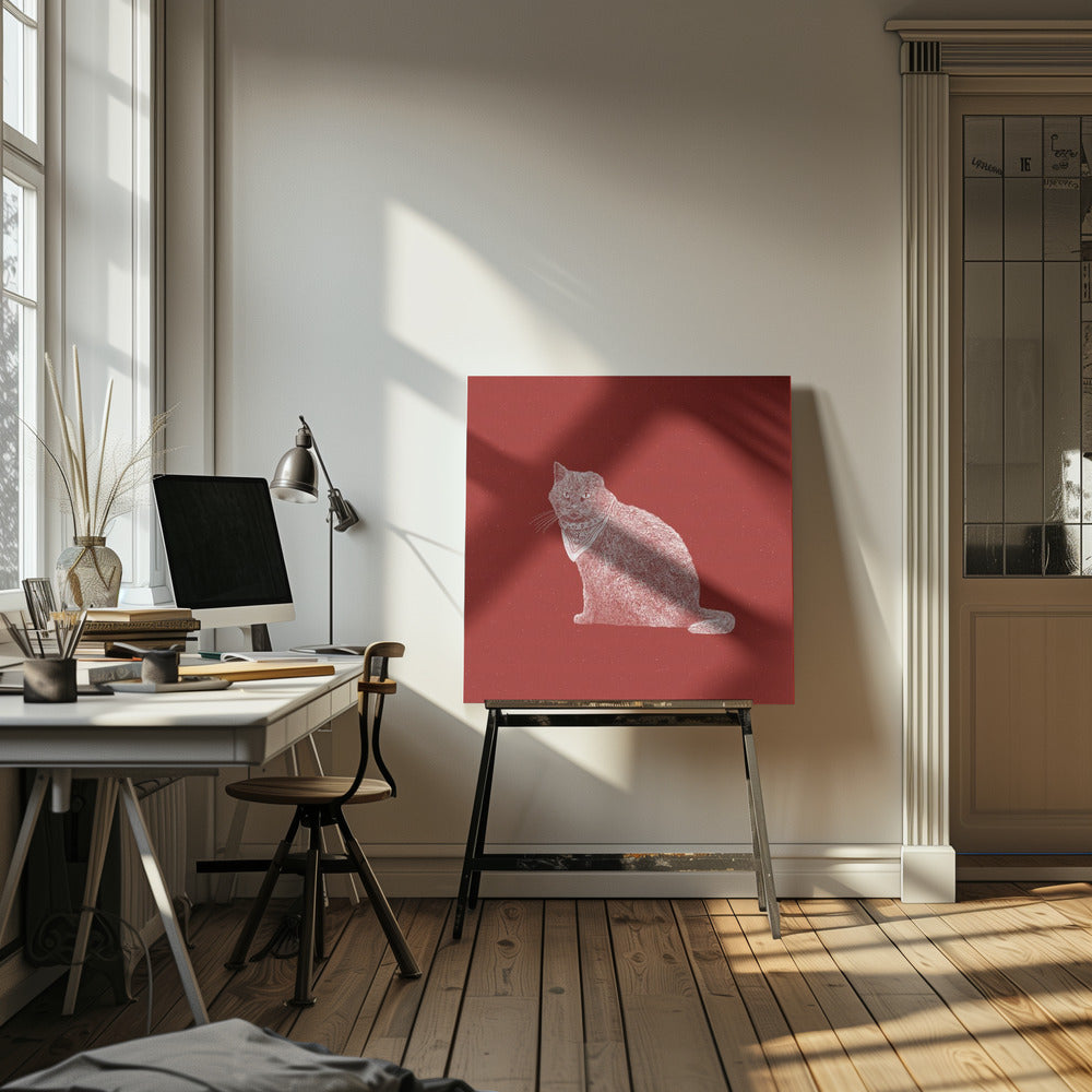 Knallharte Banditenkatze | Leinwand-Bilder