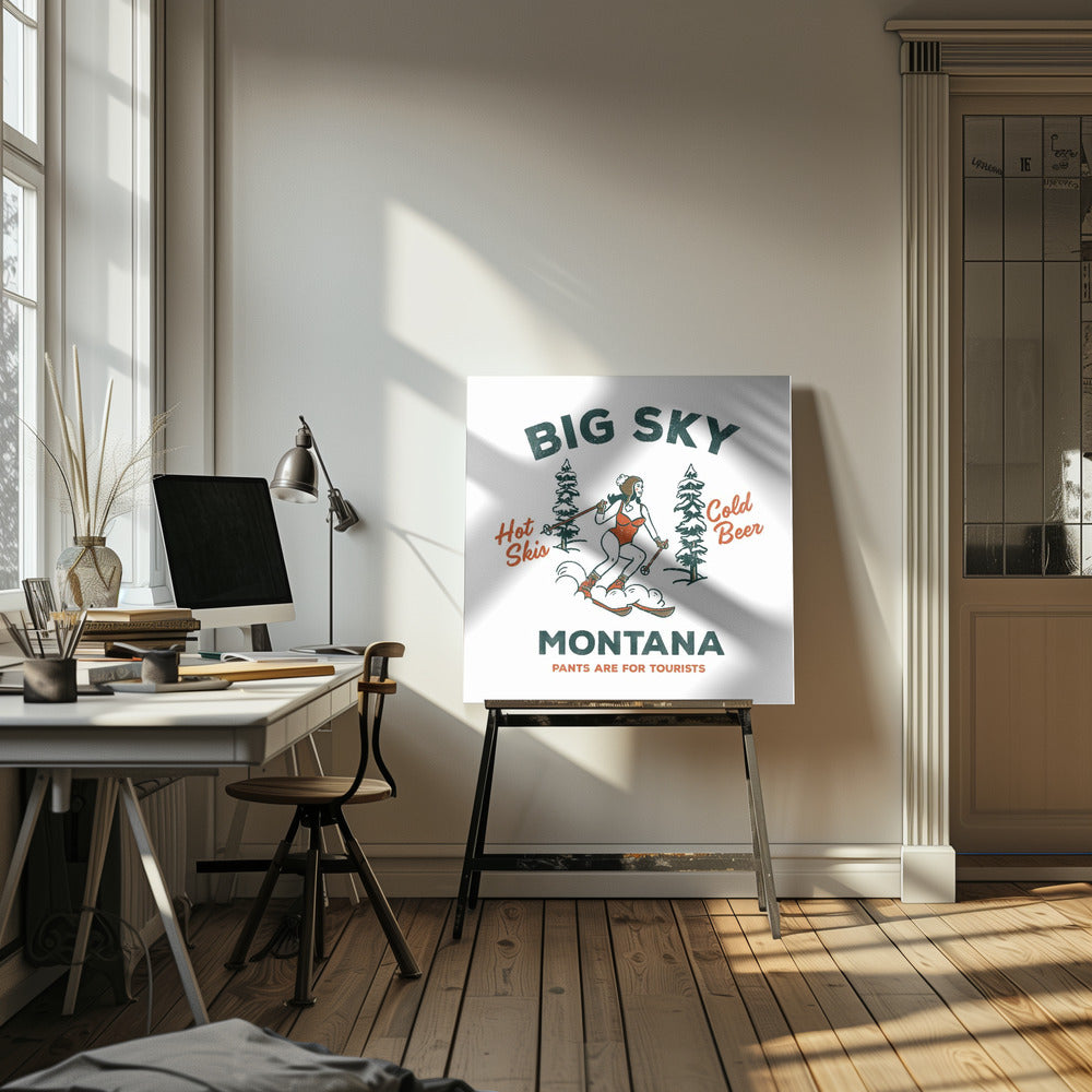 Ski Big Sky Montana: Spodnie są dla turystów | Wydruki na łótnie