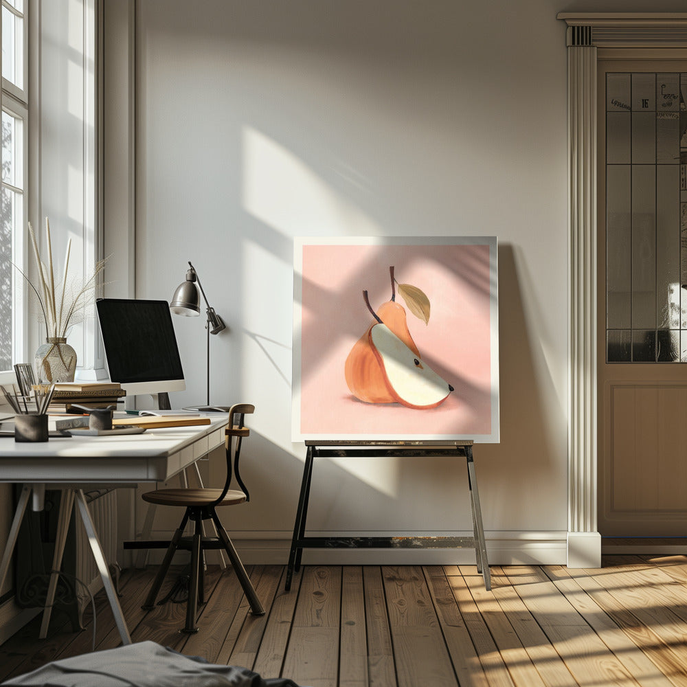 Stilisierte Birne | Leinwand