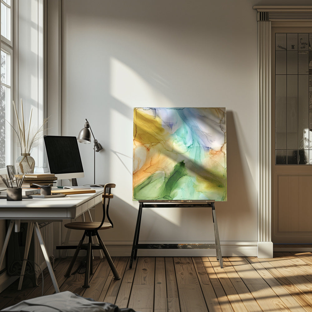 Lebendige bunte Farbtöne | Leinwand