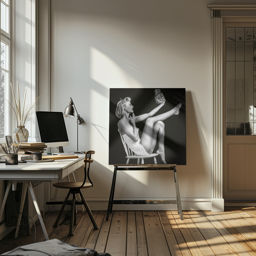 Vintage-selfie | Canvastaulut