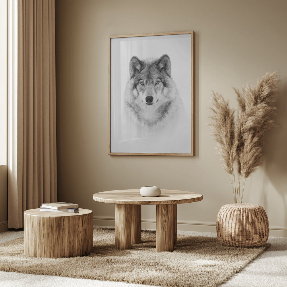 Portrait of a Timber Wolf | Poster