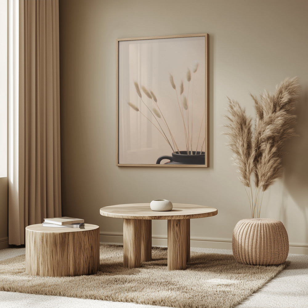 Bunny Grass Peach 01 | Poster