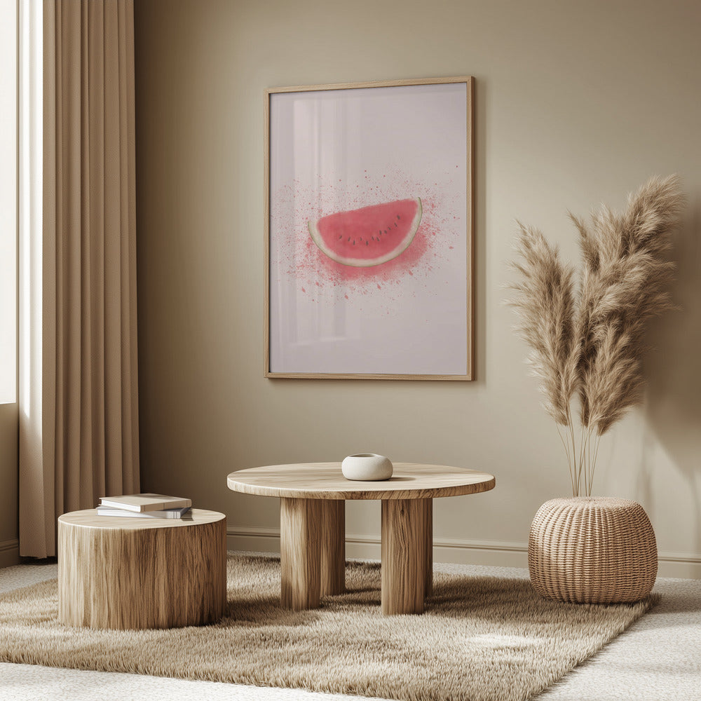 Wassermelonenspritzer | Poster - Kunstdruck