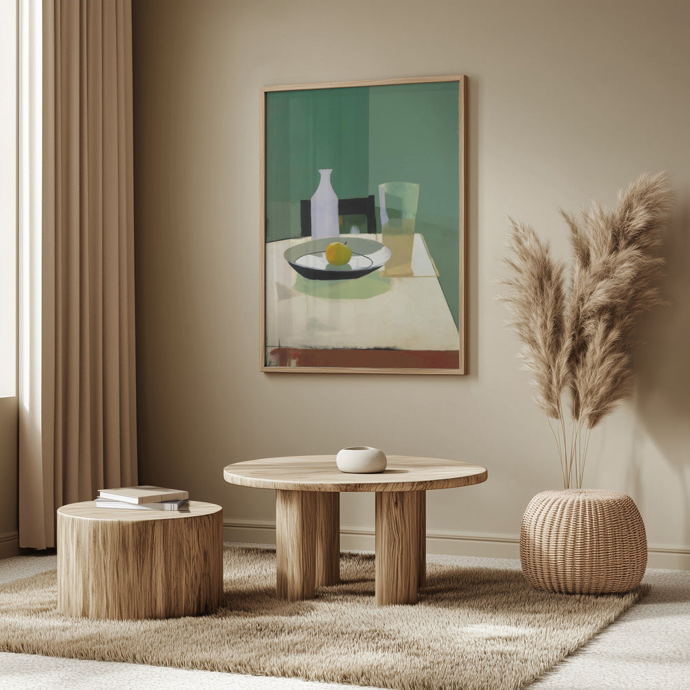 Asetelma omenan kanssa | Julisteet - Taidevedokset