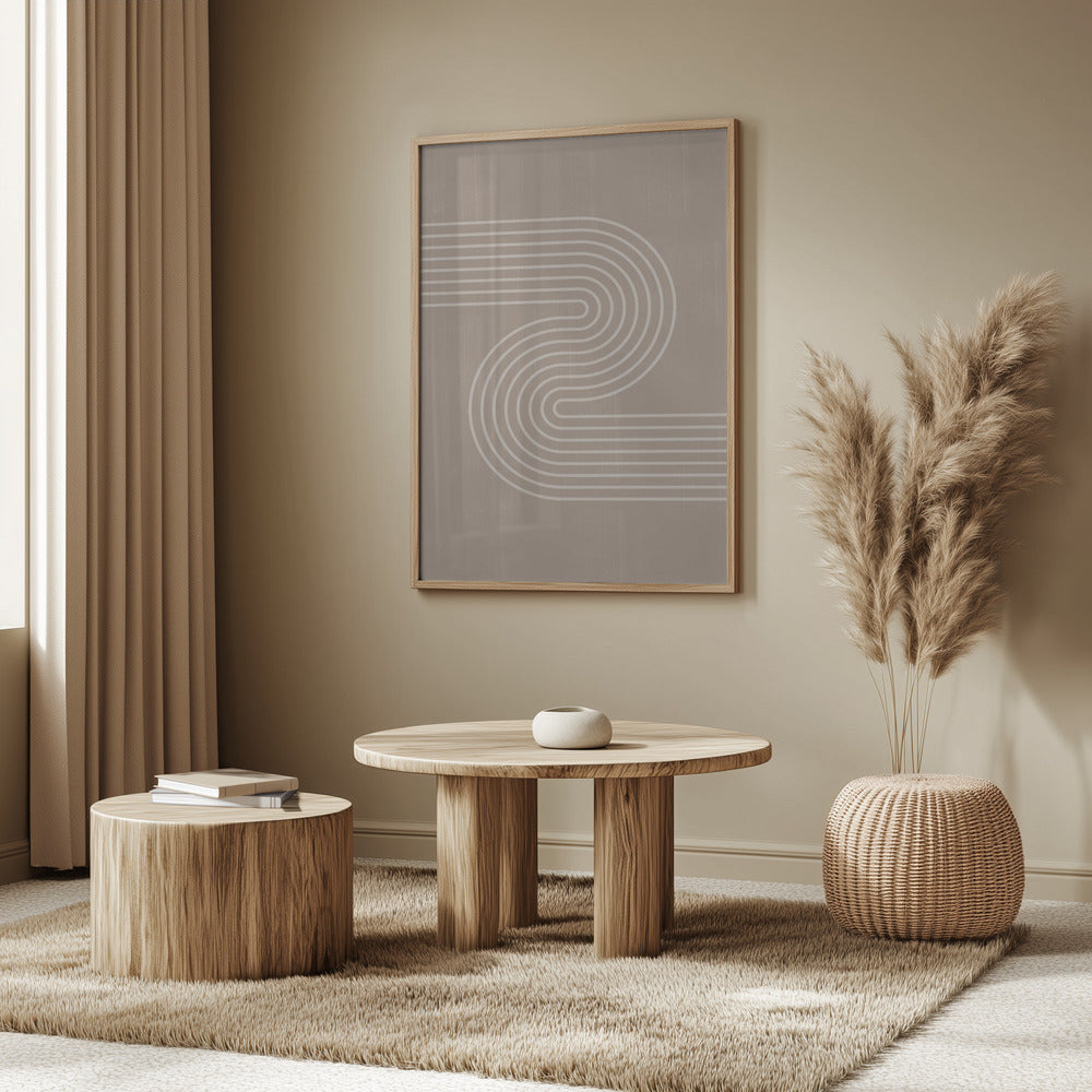 Minimaler einfacher Bogen O1 | Poster - Kunstdruck