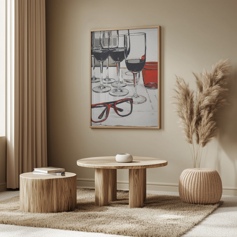 Still Life With Red Glasses | Poster