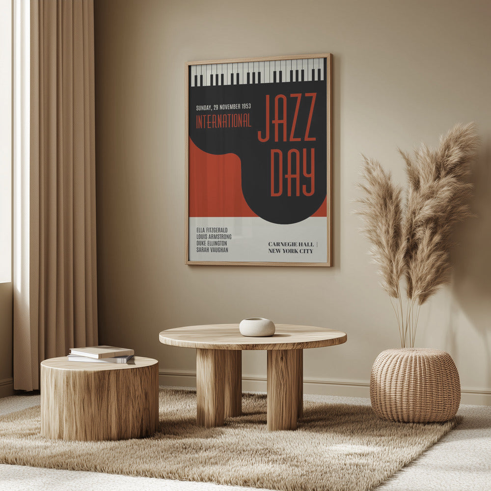 Jazzy Days Dunkelrot | Poster