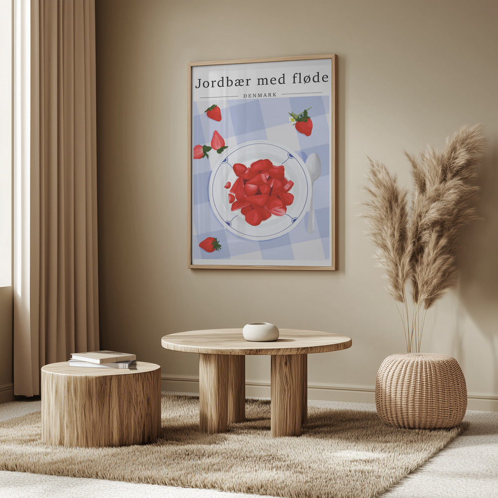 Erdbeere mit Sahne - Dänemark | Poster